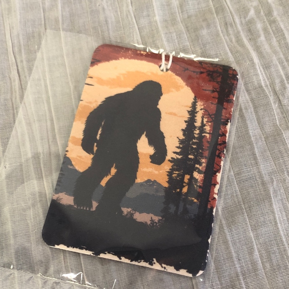 BIGFOOT SASQUATCH themed car truck vehicle air freshener NEW from Etsy 4" x 3"